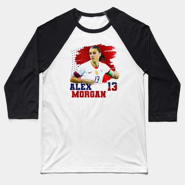 Alex Morgan || 13 Baseball T-Shirt by Aloenalone